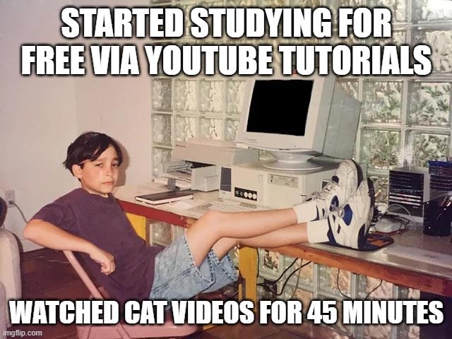meme of youtube training