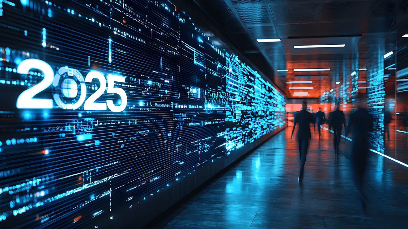 2025 on a cyber wall