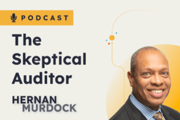 The Skeptical Auditor podcast featuring hernan murdock thumbnail with image of hernan murdock